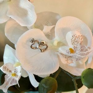 Tiffany open heart earrings